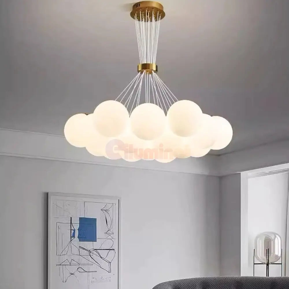 Lustra Abajur Mat Gold Bundle Chandeliers