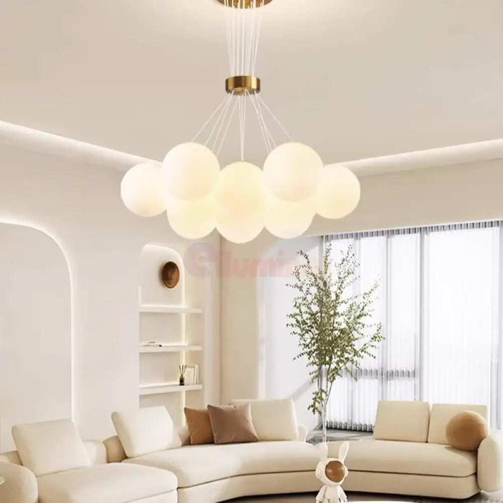 Lustra Abajur Mat Gold Bundle Chandeliers