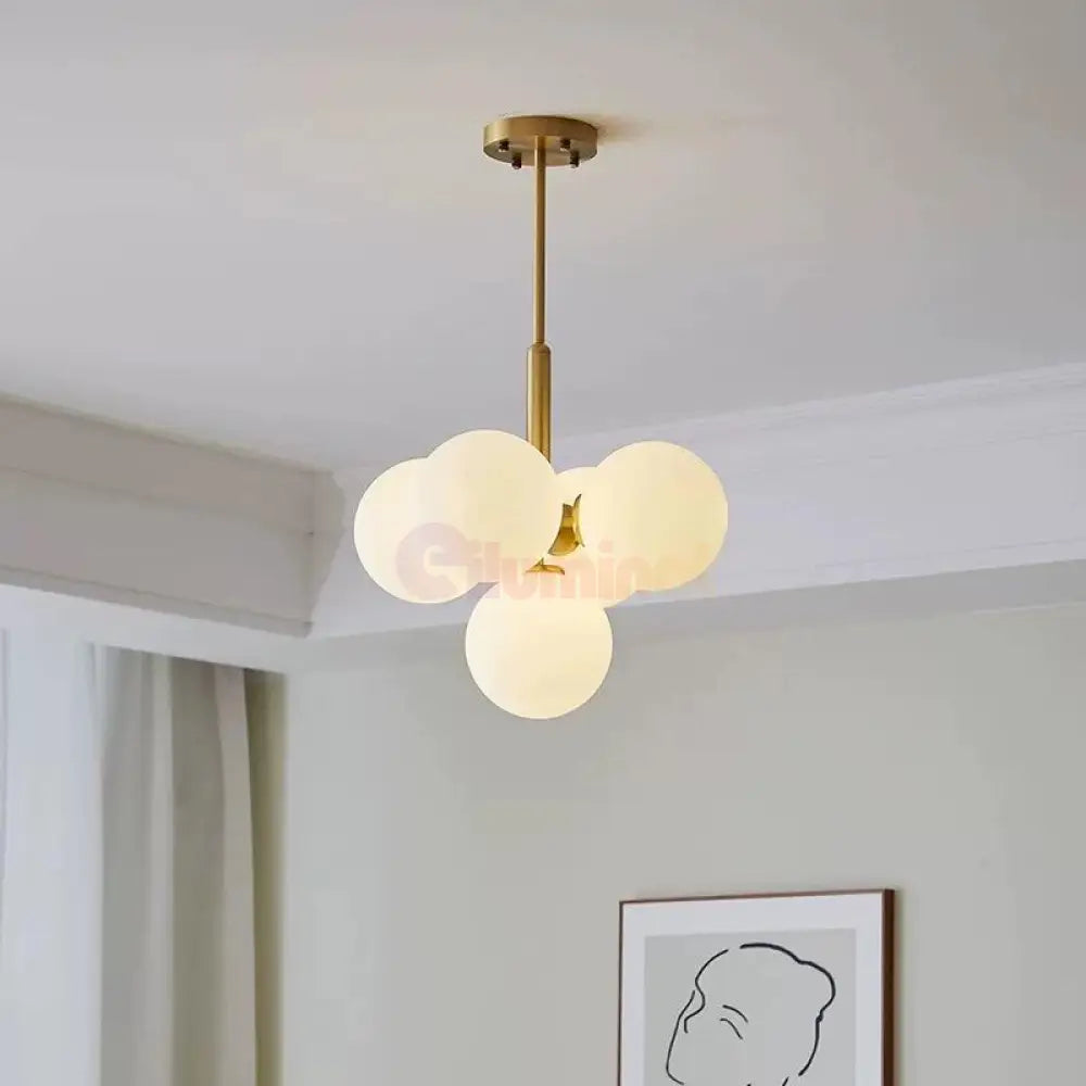 Lustra Abajur Mat Gold Dx2410-5 Chandeliers