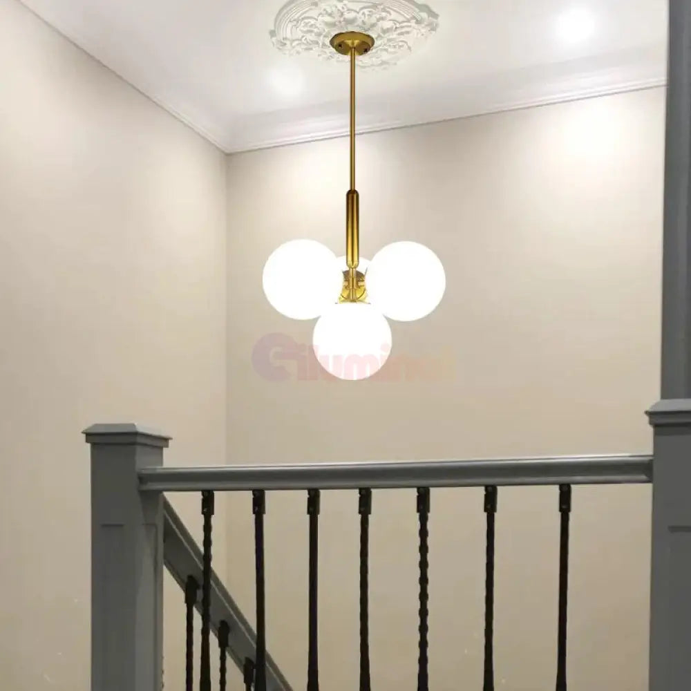 Lustra Abajur Mat Gold Dx2410-5 Chandeliers