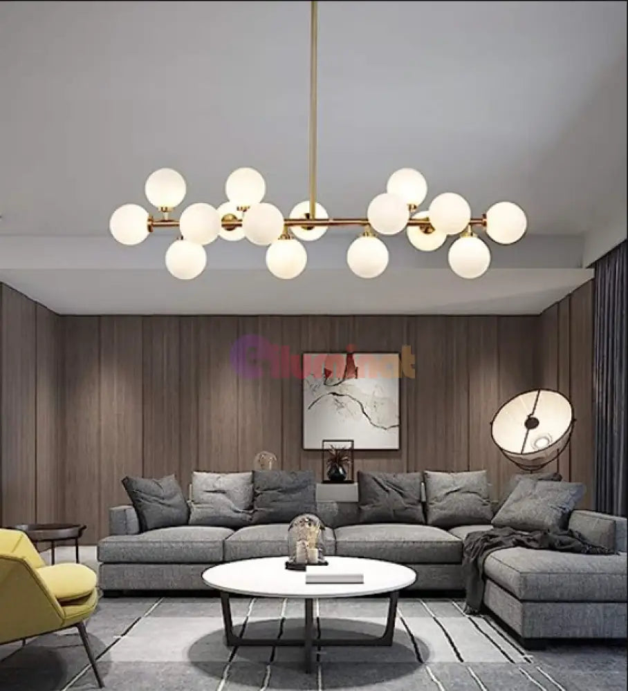 Lustra Abajur Mat Liniara 16Xg9 Chandeliers