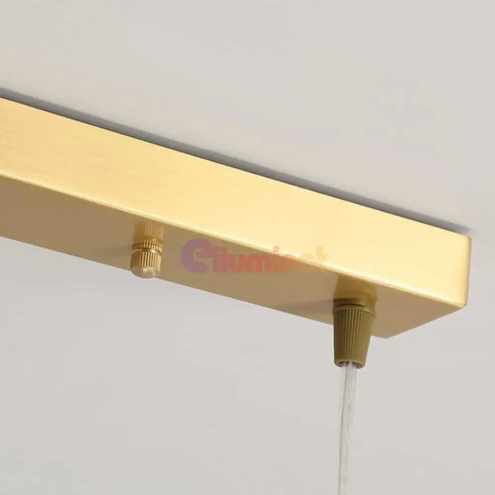 Lustra Abajur MAT GOLD Liniara 3xE27 DN124-3 AURIE / ABAJUR Chandeliers