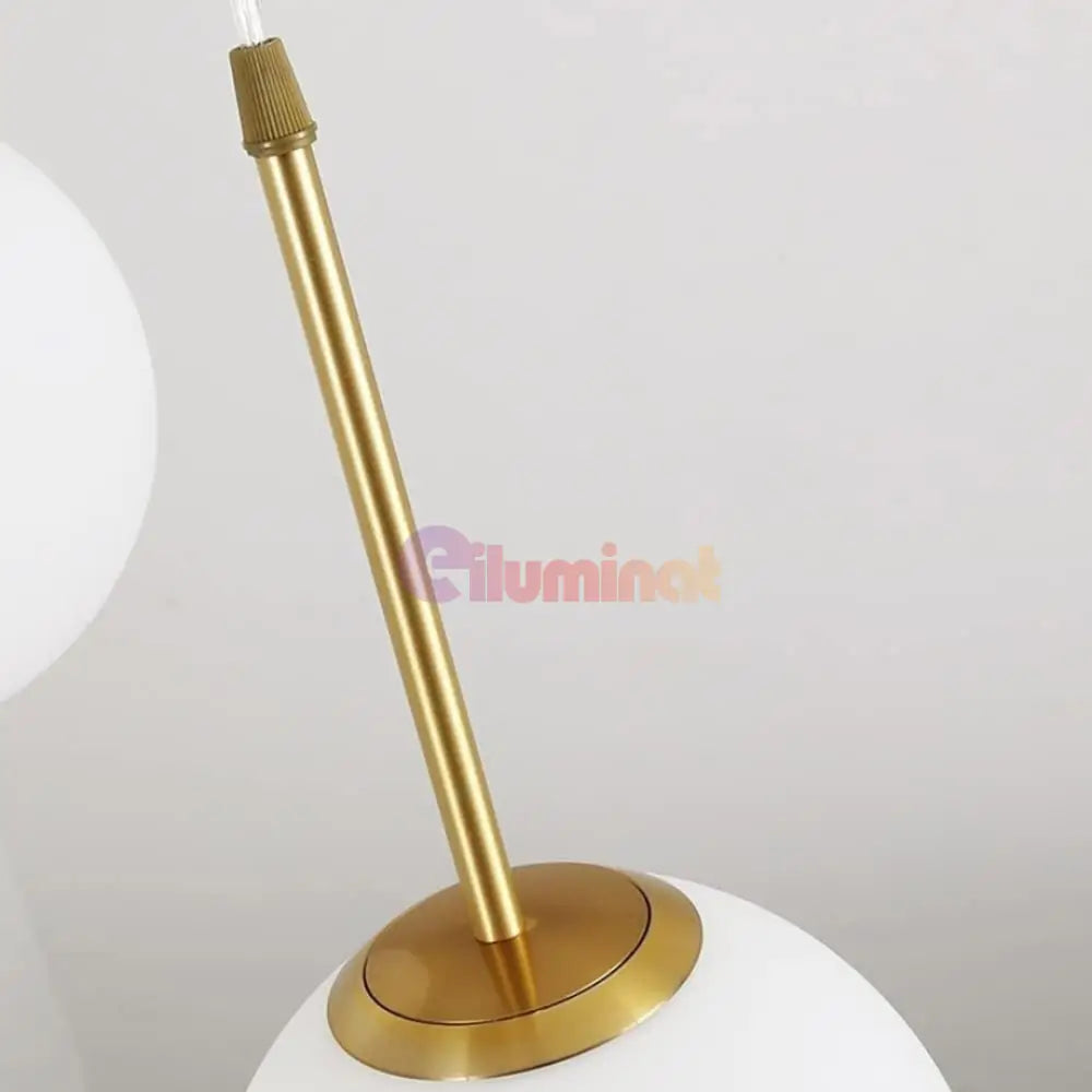 Lustra Abajur MAT GOLD Liniara 3xE27 DN124-3 AURIE / ABAJUR Chandeliers