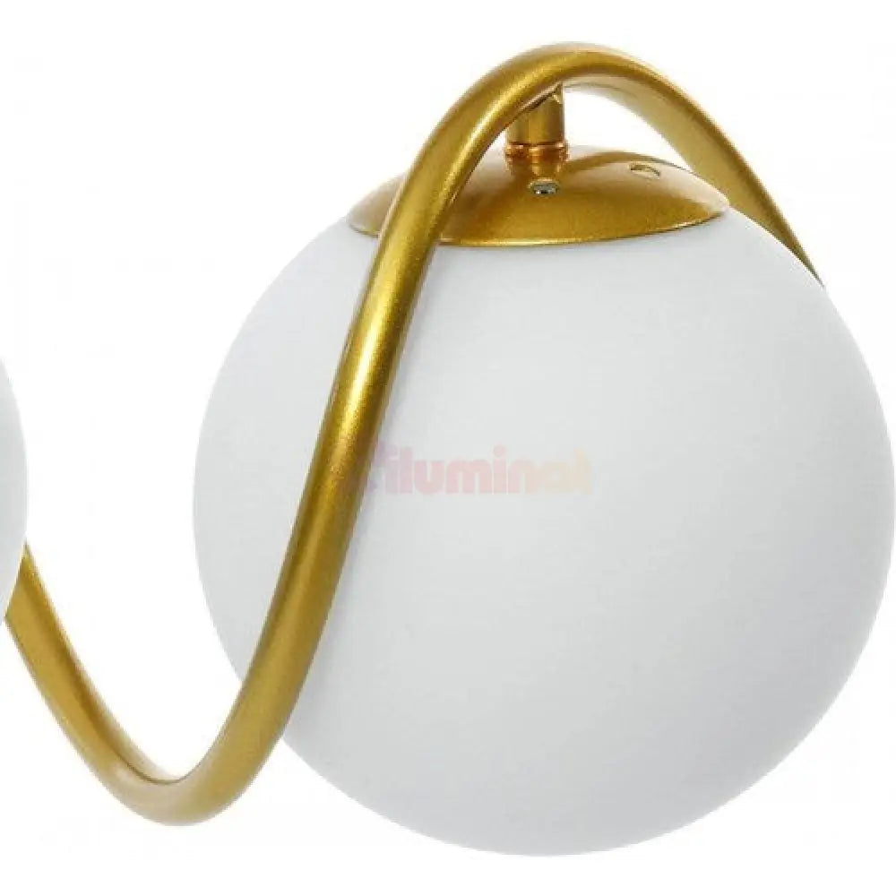 Lustra Abajur Mat Gold Liniara 5Xe27 Spiral Mx165-5 Chandeliers