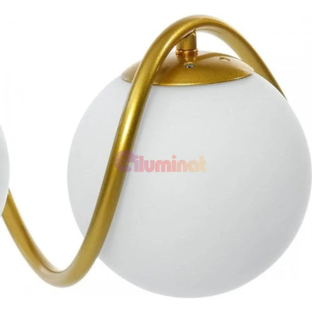 Lustra Abajur Mat Gold Liniara 5Xe27 Spiral Mx165-5 Chandeliers