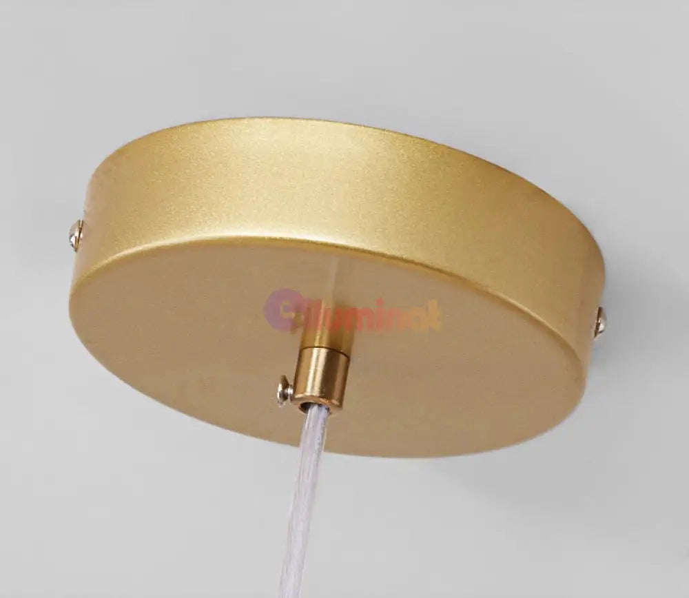 Lustra Abajur Mat Gold Liniara 7Xg9 Chandeliers