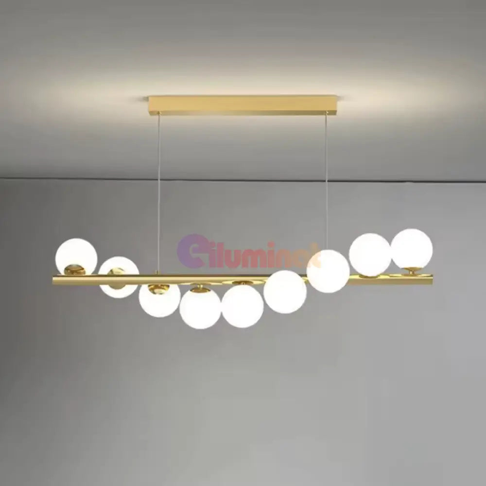 Lustra Abajur MAT GOLD Liniara DX332-9 AURIE / ABAJUR Chandeliers