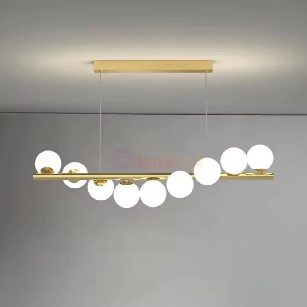 Lustra Abajur MAT GOLD Liniara DX332-9 AURIE / ABAJUR Chandeliers
