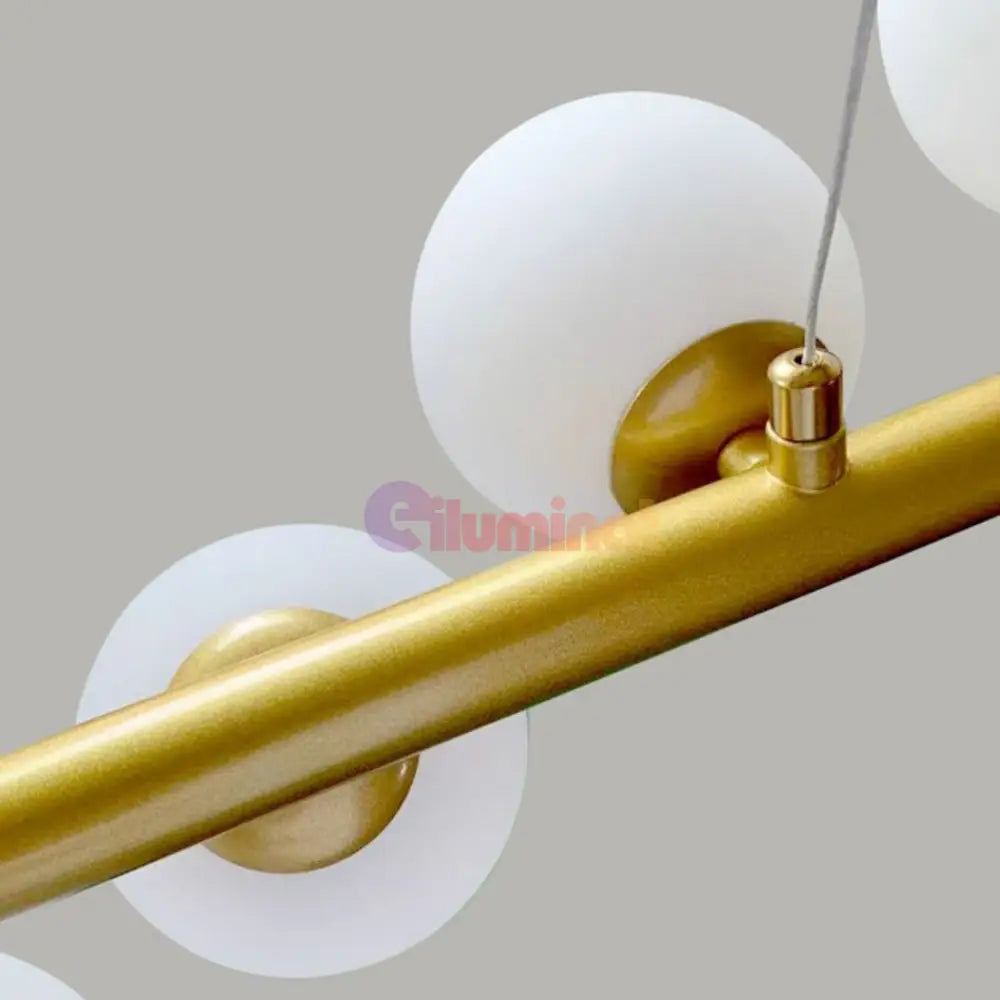 Lustra Abajur MAT GOLD Liniara DX332-9 AURIE / ABAJUR Chandeliers