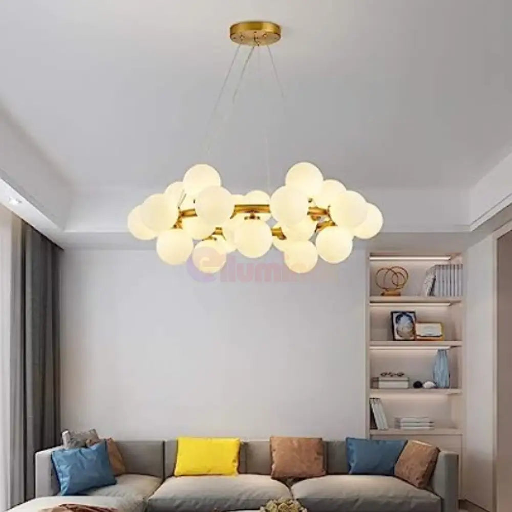 Lustra Abajur Mat Gold Rotunda 15Xg9 50Cm Chandeliers