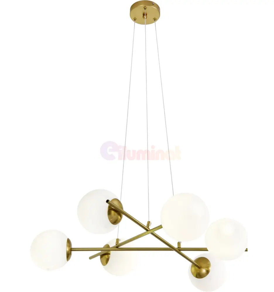 Lustra Abajur MAT GOLD 6xE27 F0010/6 AURIE / ABAJUR Chandeliers