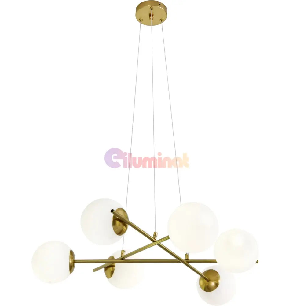 Lustra Abajur MAT GOLD 6xE27 F0010/6 AURIE / ABAJUR Chandeliers