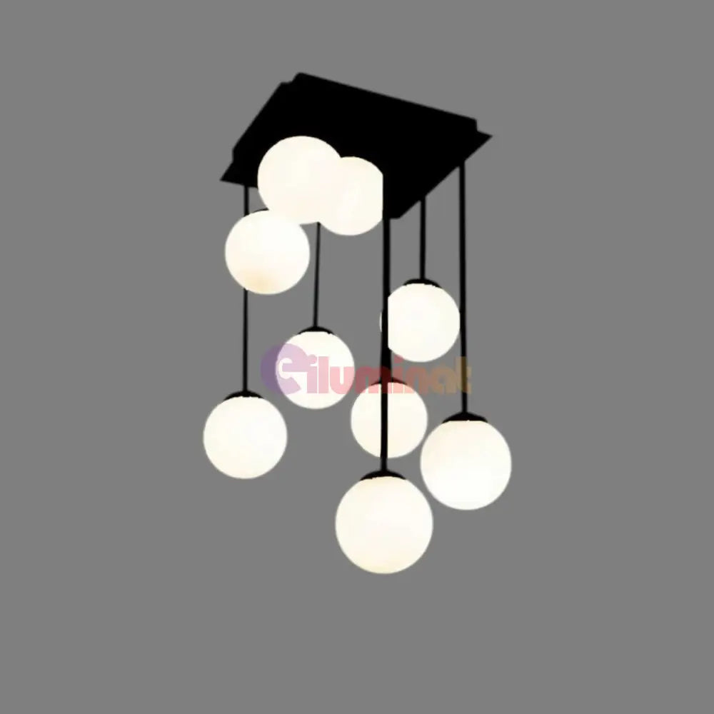 Lustra Abajur Mat Maxi Serelys BLACK 9XG9 NEAGRA / ABAJUR Chandeliers