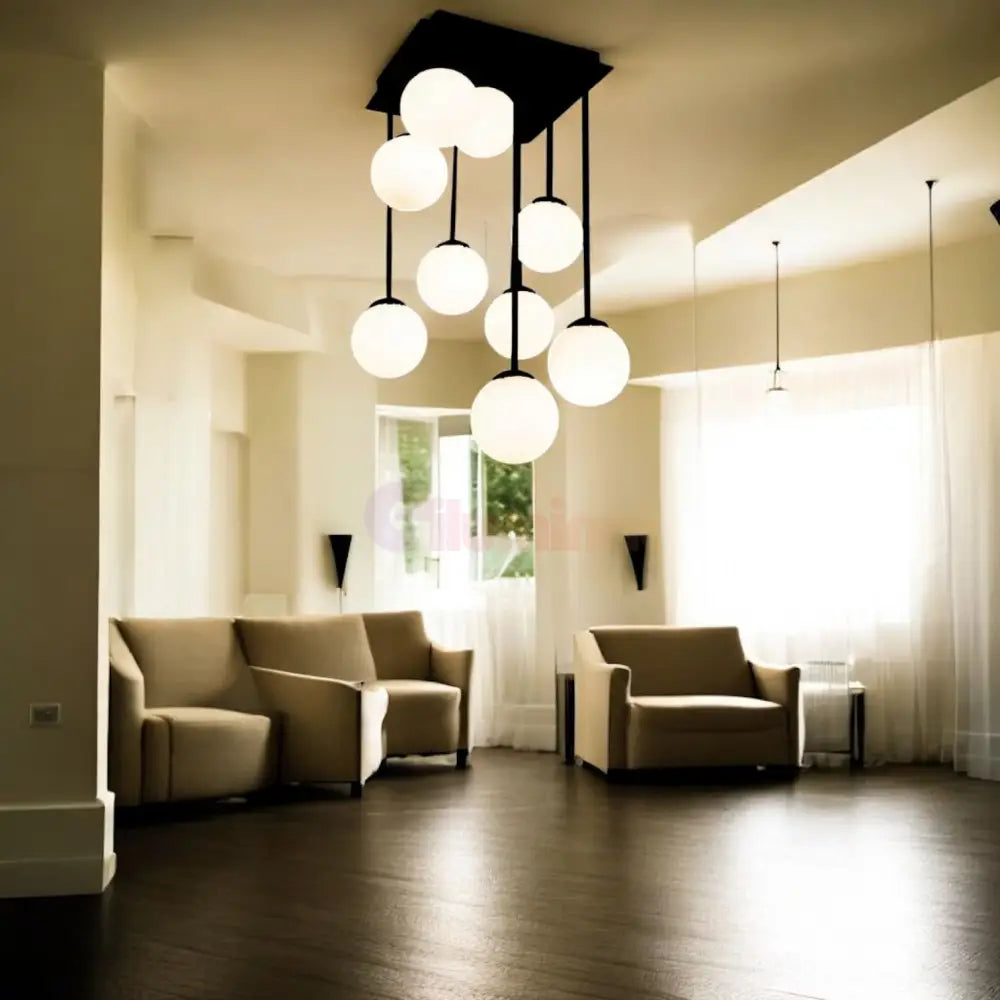 Lustra Abajur Mat Maxi Serelys BLACK 9XG9 NEAGRA / ABAJUR Chandeliers