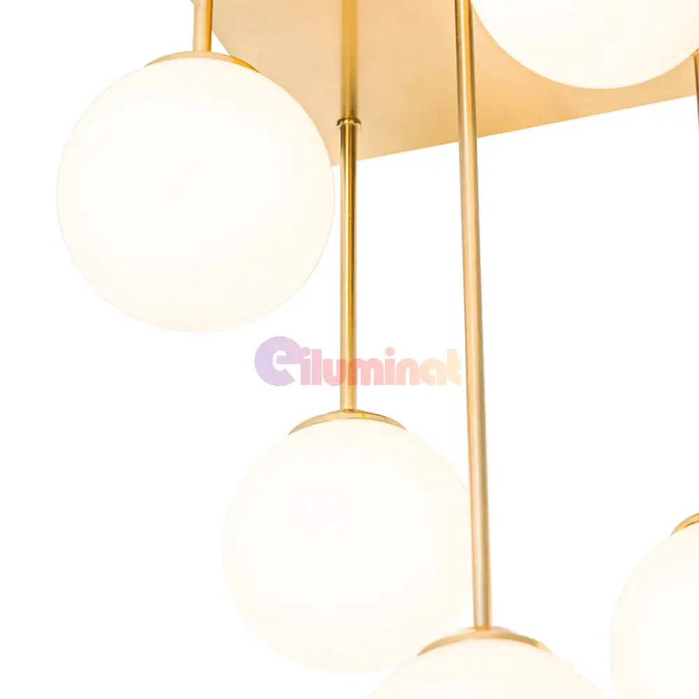 Lustra Abajur Mat Mini Serelys GOLD 5XG9 AURIE / ABAJUR Chandeliers