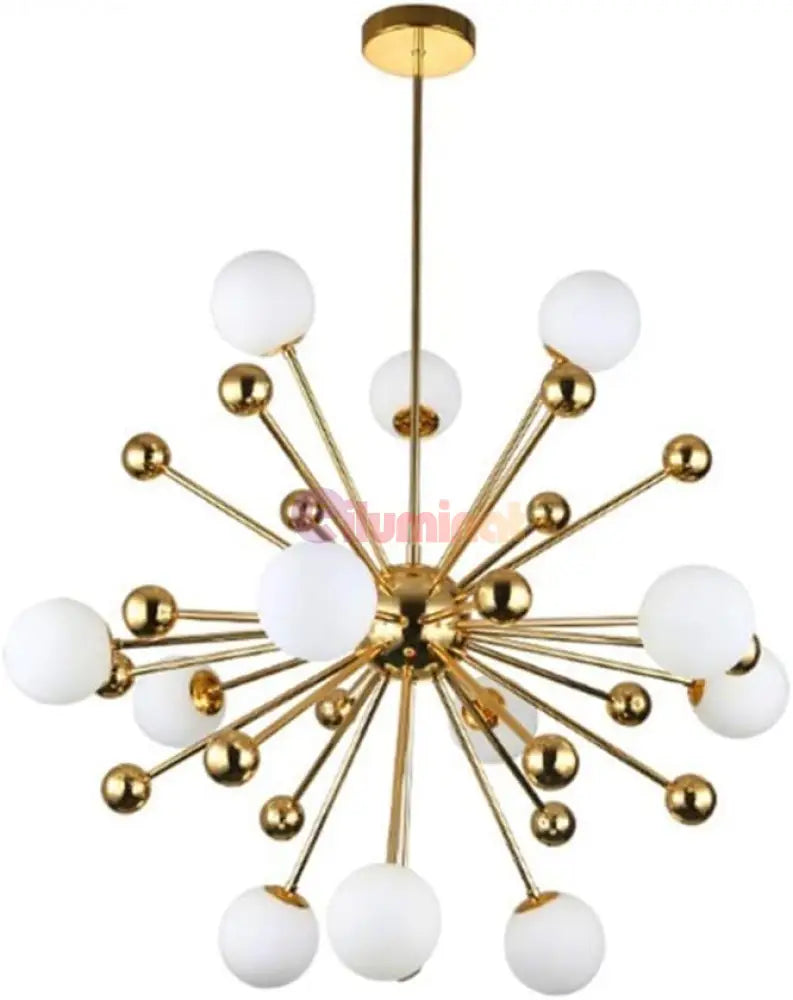 Lustra Abajur Mat Neuron Gold Chandeliers