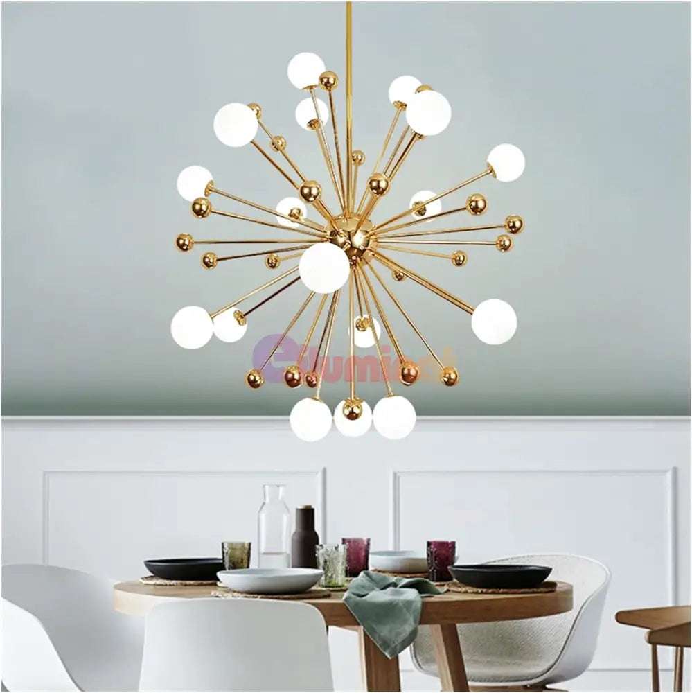 Lustra Abajur Mat Neuron Gold Chandeliers