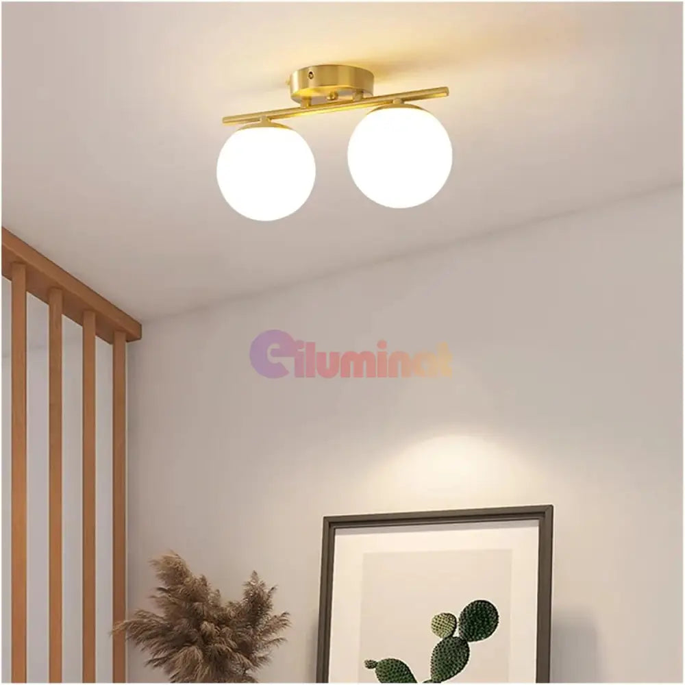 Lustra Abajur MAT Nordic GOLD 2xE27 DN117-2/GD AURIE / ABAJUR Chandeliers