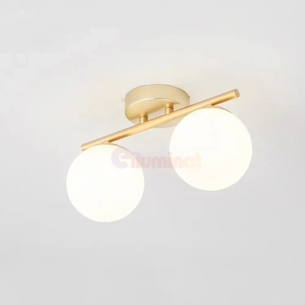 Lustra Abajur MAT Nordic GOLD 2xE27 DN117-2/GD AURIE / ABAJUR Chandeliers