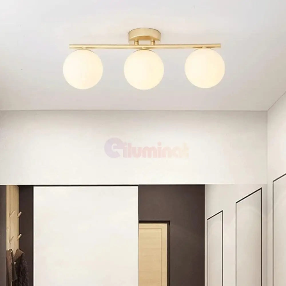 Lustra Abajur MAT 3xE27 Nordic DN117-3/GD AURIE / ABAJUR Chandeliers