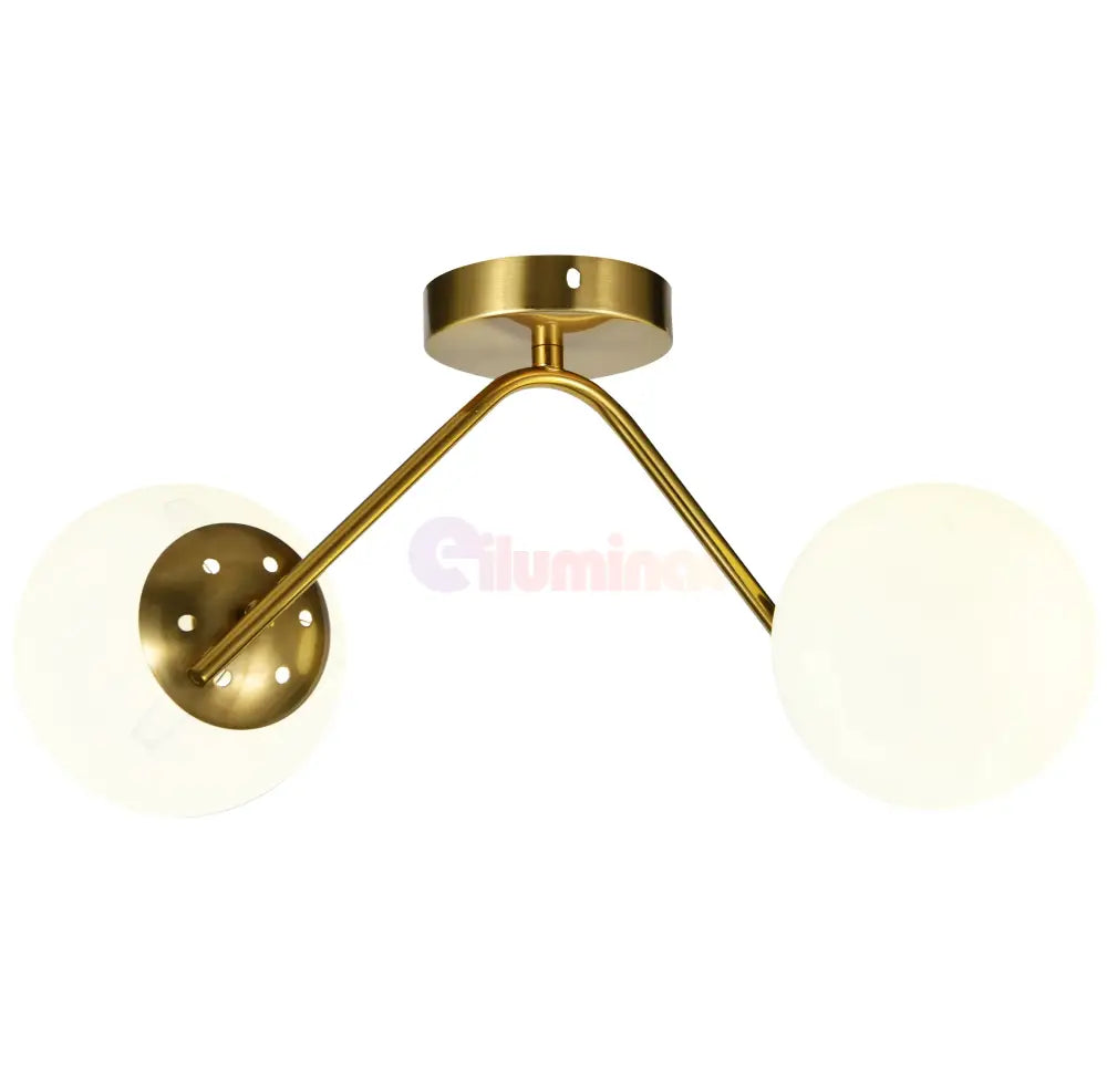 Lustra Abajur MAT Nordic Scale GOLD 2xE27 AURIE / ABAJUR Chandeliers