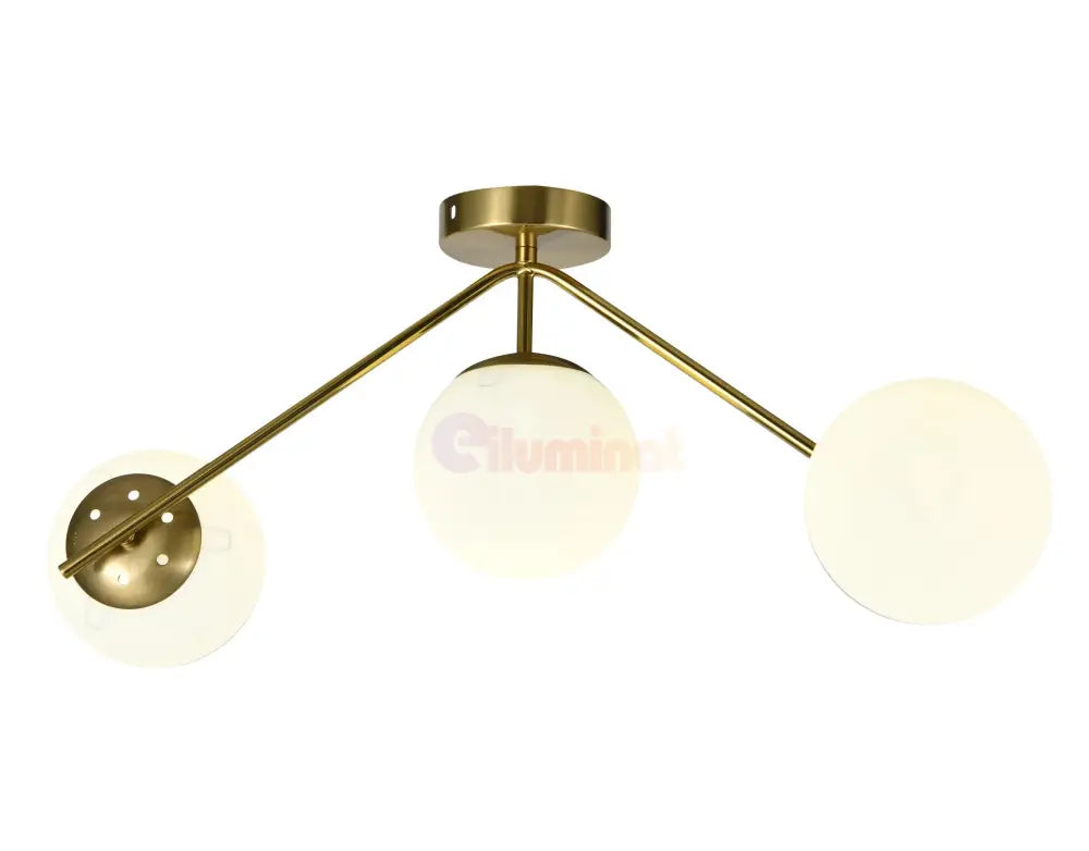 Lustra Abajur MAT Nordic Scale GOLD 3xE27 AURIE / ABAJUR Chandeliers