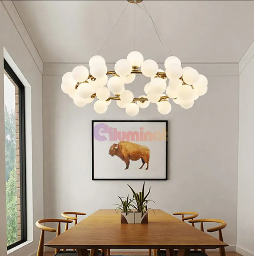 Lustra Abajur Mat Rotunda 45Xg9 103Cm Chandeliers