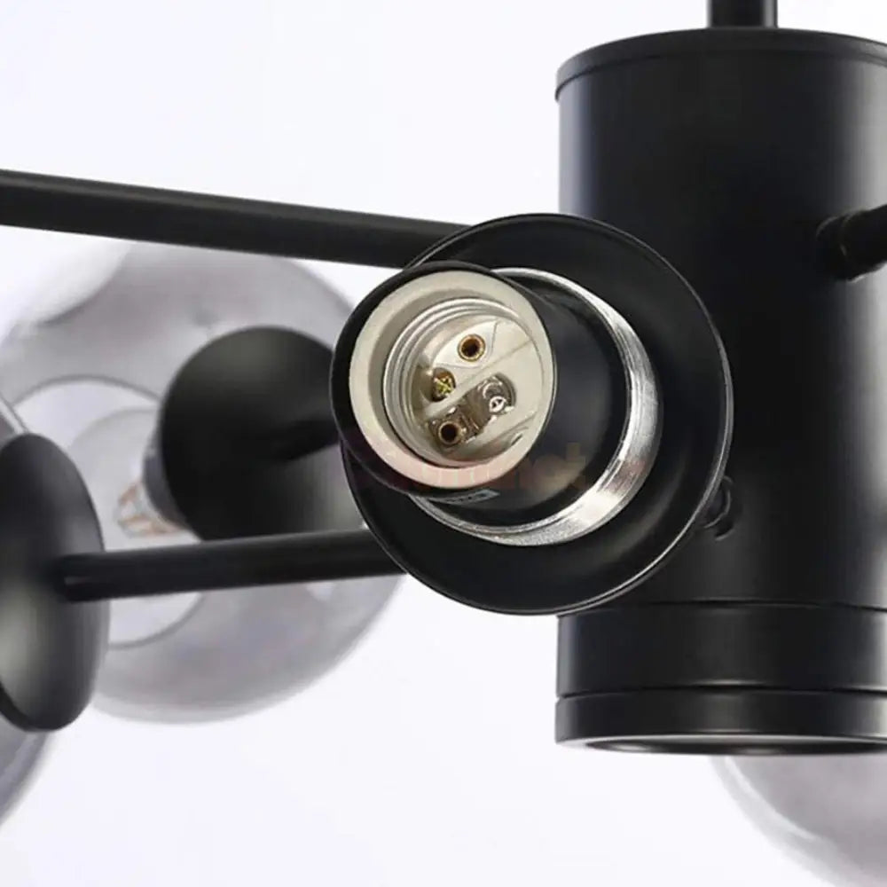 Lustra Abajur Reglabila 6xE27 Umbrava - 6035-6 NEAGRA / ABAJUR Chandeliers