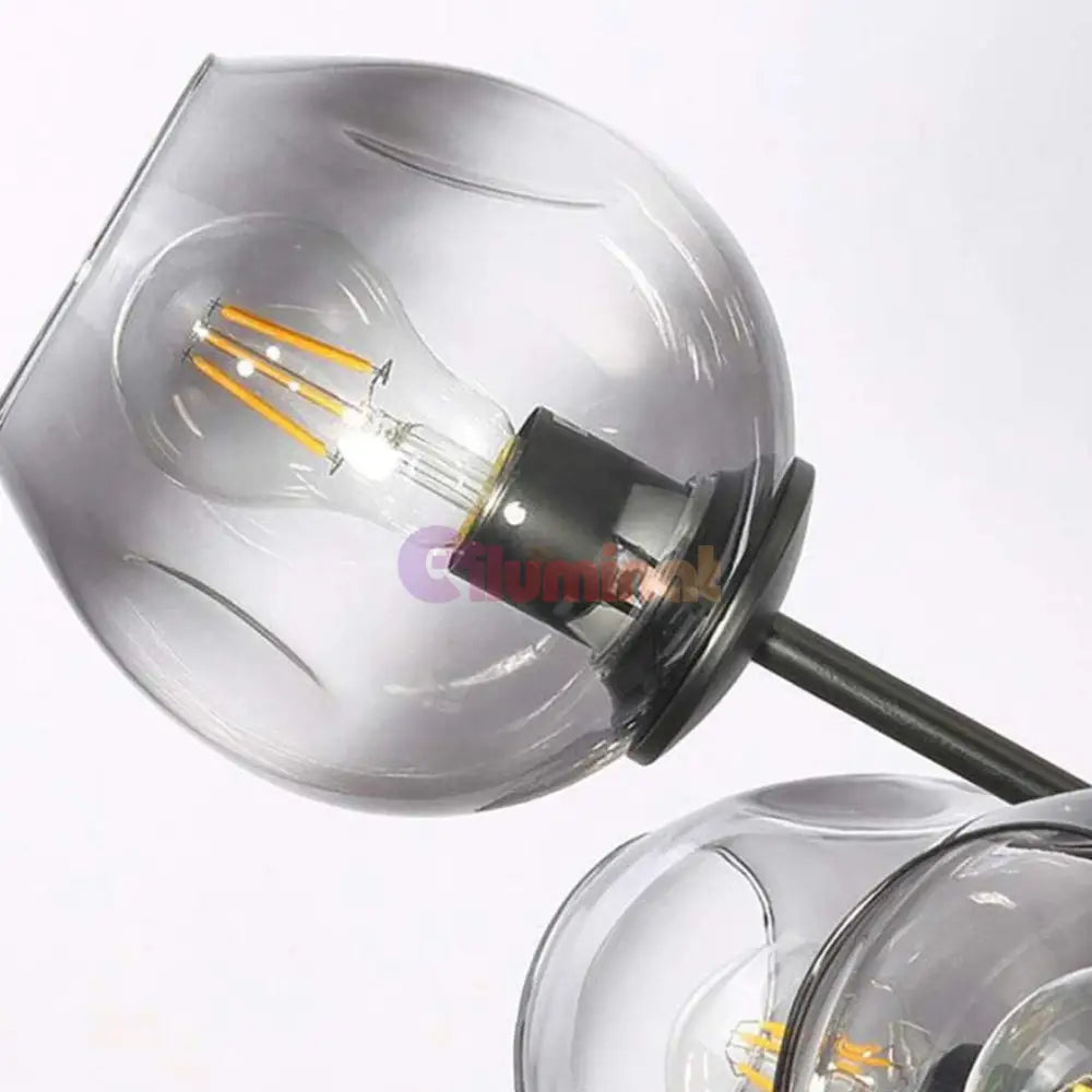 Lustra Abajur Reglabila 8xE27 Umbrava - 6035-8 NEAGRA / ABAJUR Chandeliers