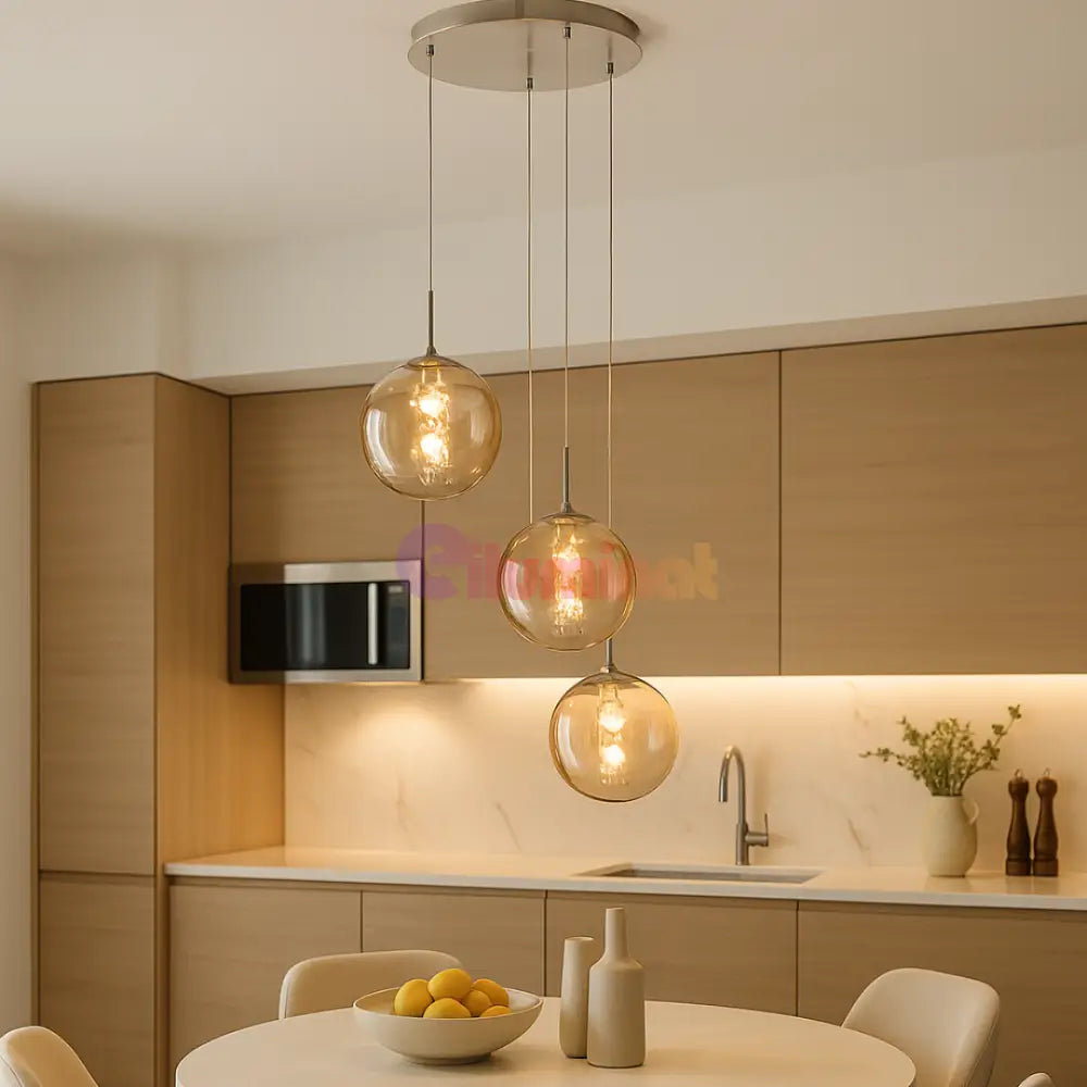 Lustra Abajur Suspendata 3xG9 White ALBA / ABAJUR Chandeliers