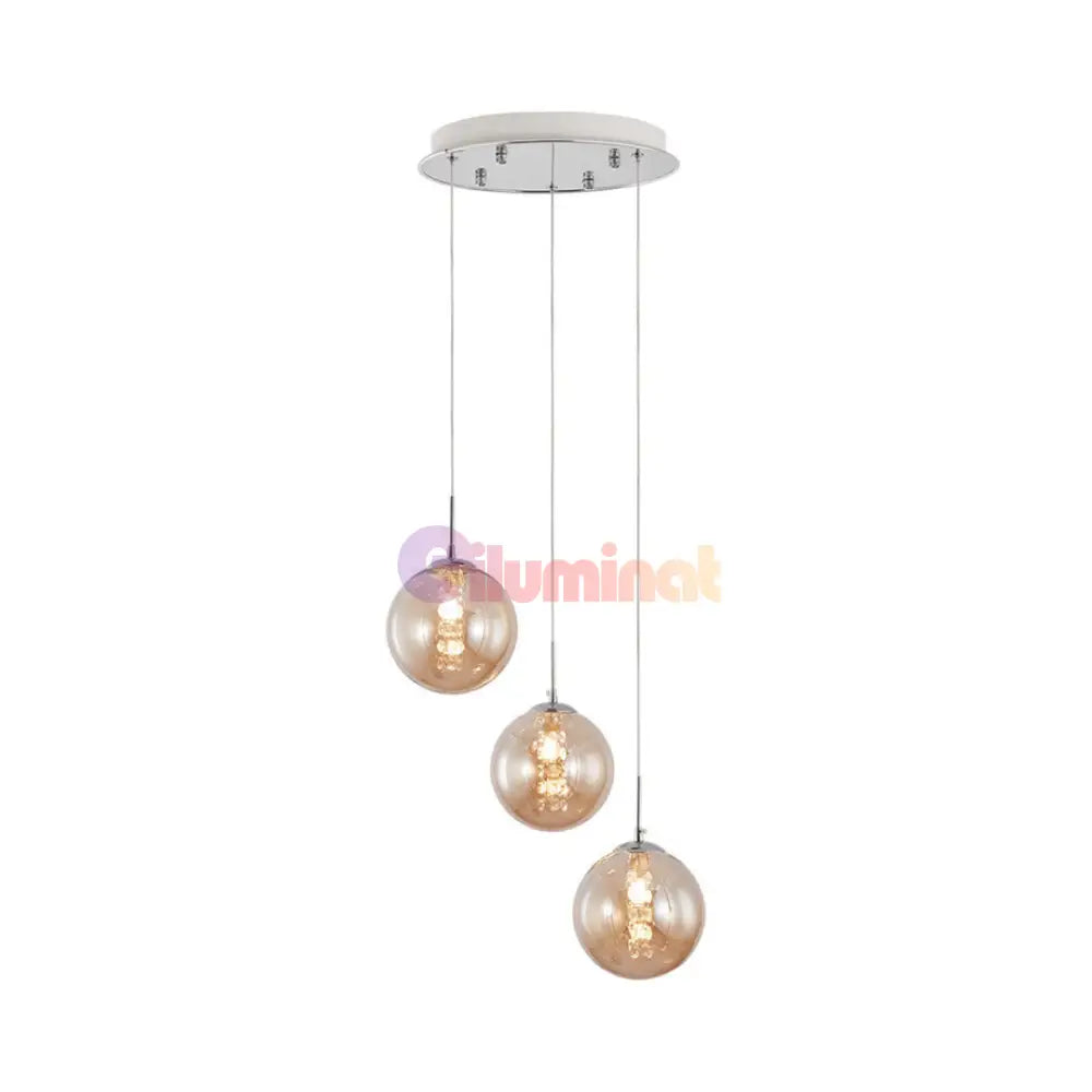 Lustra Abajur Suspendata 3xG9 White ALBA / ABAJUR Chandeliers