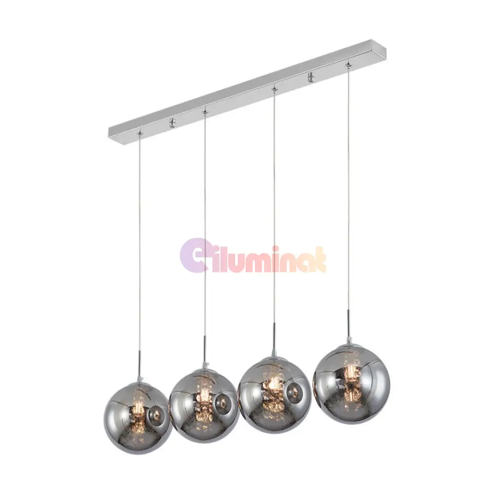 Lustra Abajur Suspendata 4xG9 Chrome ARGINTIE / ABAJUR Lighting Fixtures