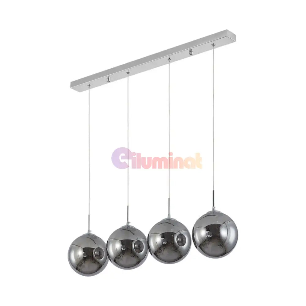 Lustra Abajur Suspendata 4xG9 Chrome ARGINTIE / ABAJUR Lighting Fixtures