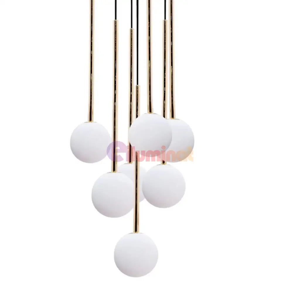 Lustra Abajur 7xG9 Black Nuvon NEAGRA / ABAJUR Chandeliers