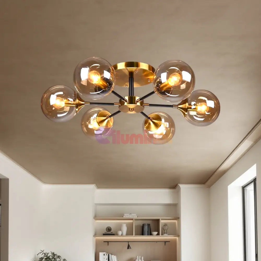 Lustra Abajur Transparent Aplicata 6xE14 DF1055-6 AURIE / ABAJUR Chandeliers