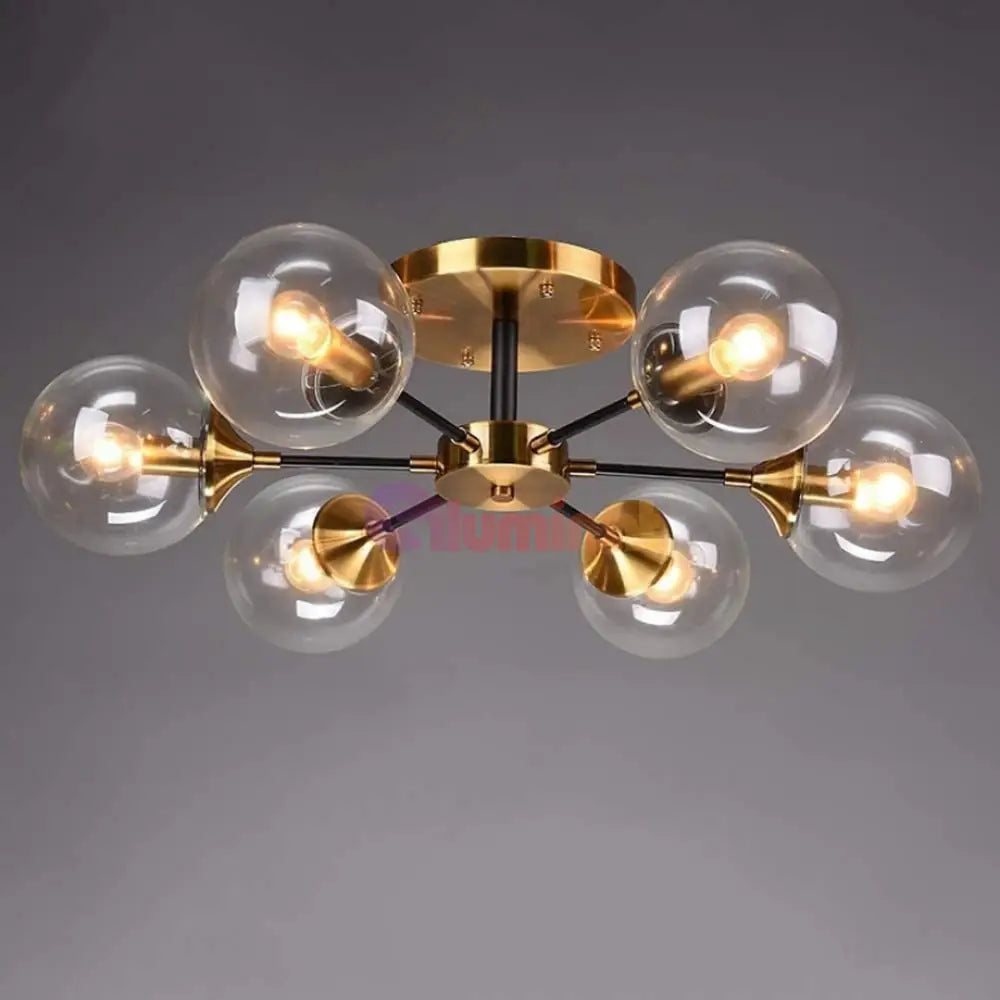 Lustra Abajur Transparent Aplicata 6xE14 DF1055-6 AURIE / ABAJUR Chandeliers