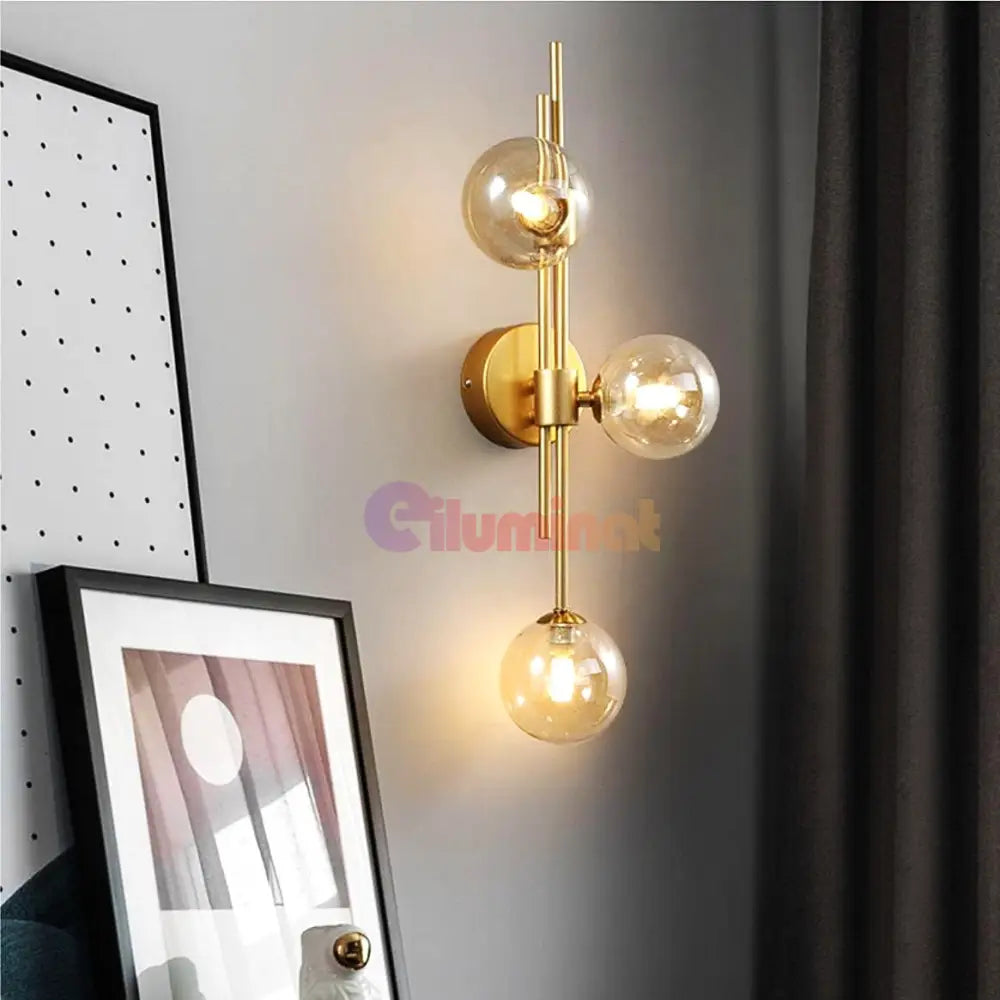 Lustra Abajur Transparent Liniara MX905 3 AURIE / ABAJUR Chandeliers