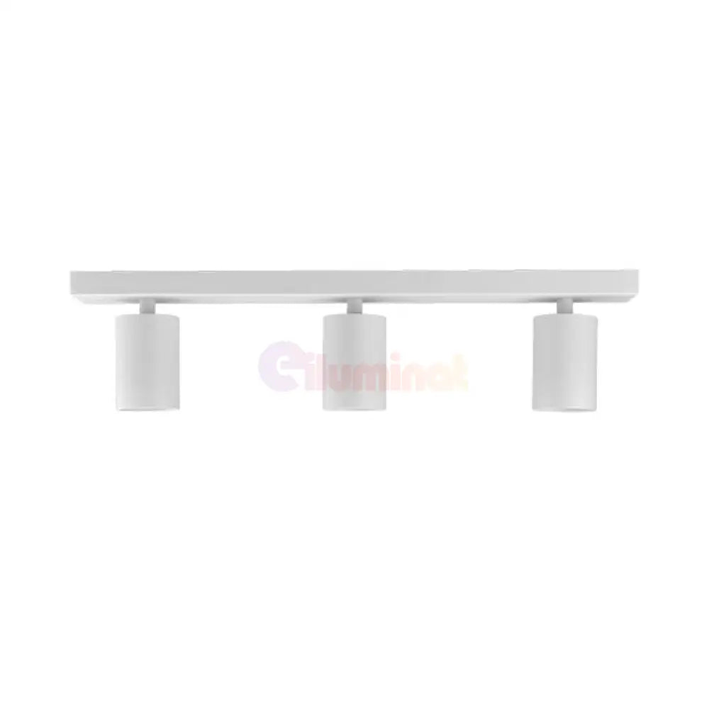 Lustra Alba Liniara cu 3 Spoturi Reglabile 3xGU10 Lighting Fixtures