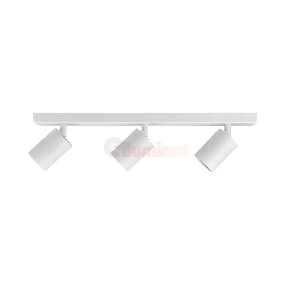Lustra Alba Liniara cu 3 Spoturi Reglabile 3xGU10 Lighting Fixtures