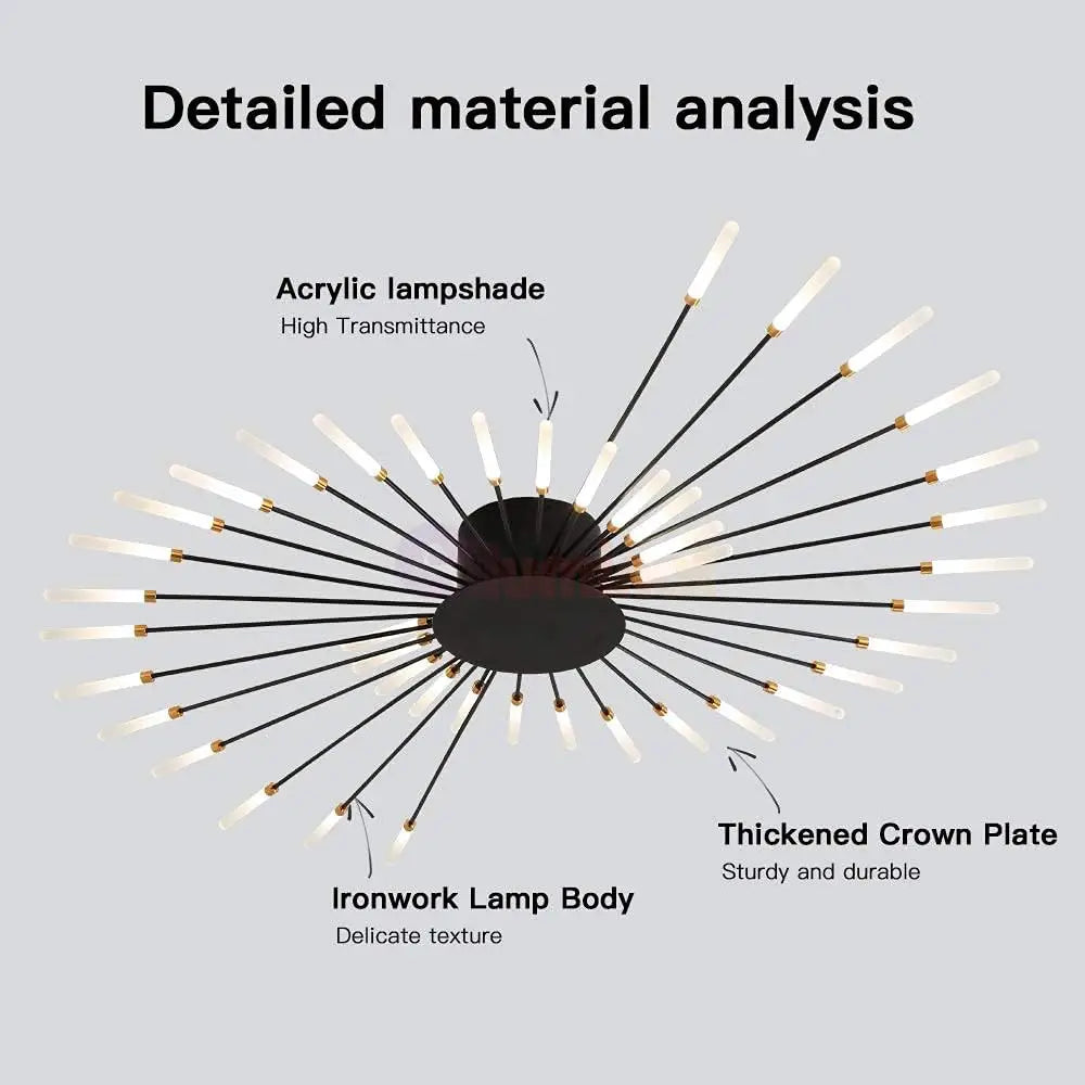 Lustra American Beauty Black Chandeliers
