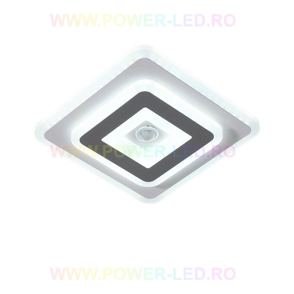 Lustra Led 28W Patrata Cu Senzor Miscare Echivalent 200W Lighting Fixtures