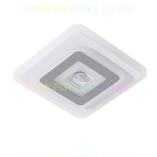 Lustra Led 28W Patrata Cu Senzor Miscare Echivalent 200W Lighting Fixtures