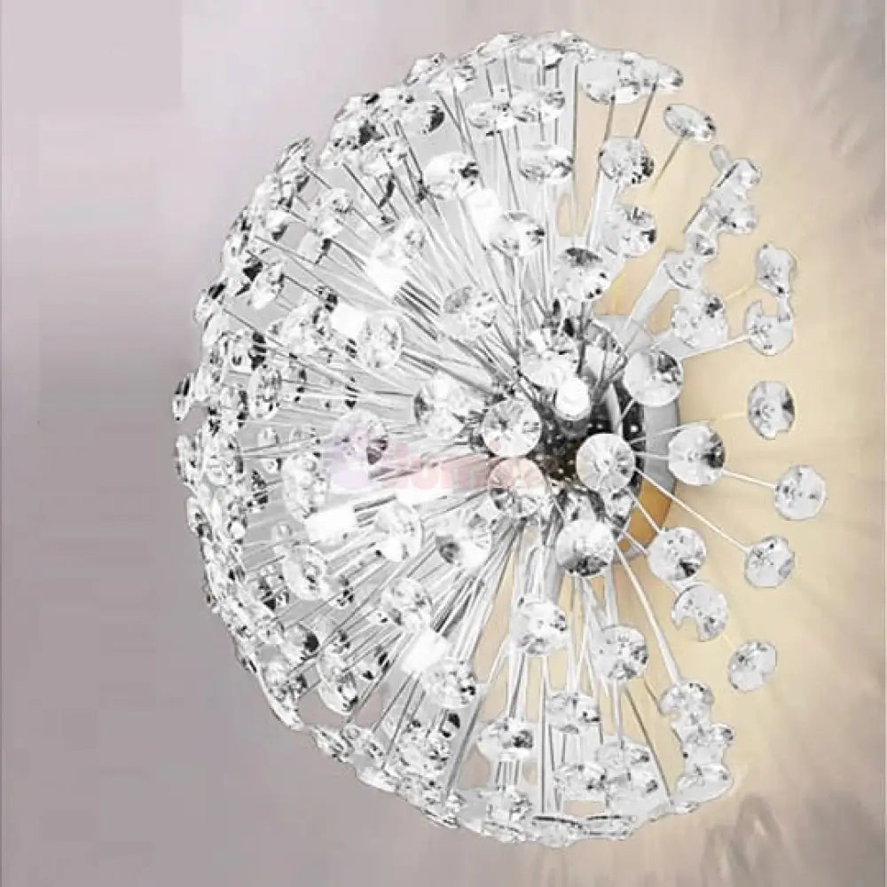 Lustra Aplicata Crystal Dandelion Silver Lighting Fixtures