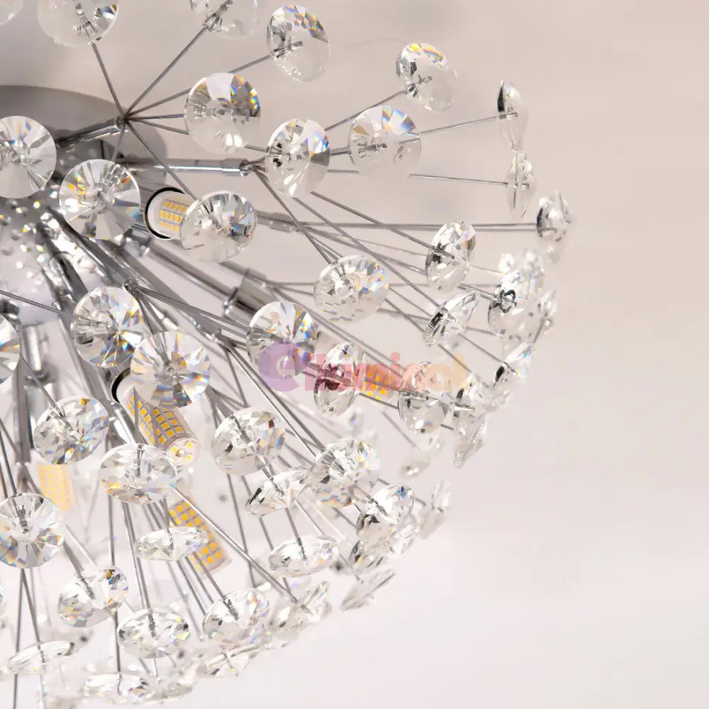 Lustra Aplicata Crystal Dandelion Silver Lighting Fixtures