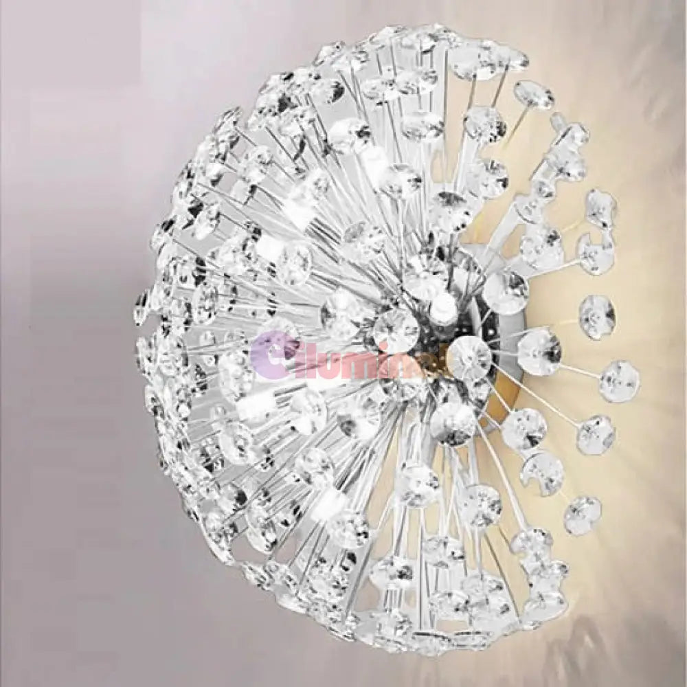 Lustra Aplicata Crystal Dandelion Silver Lighting Fixtures