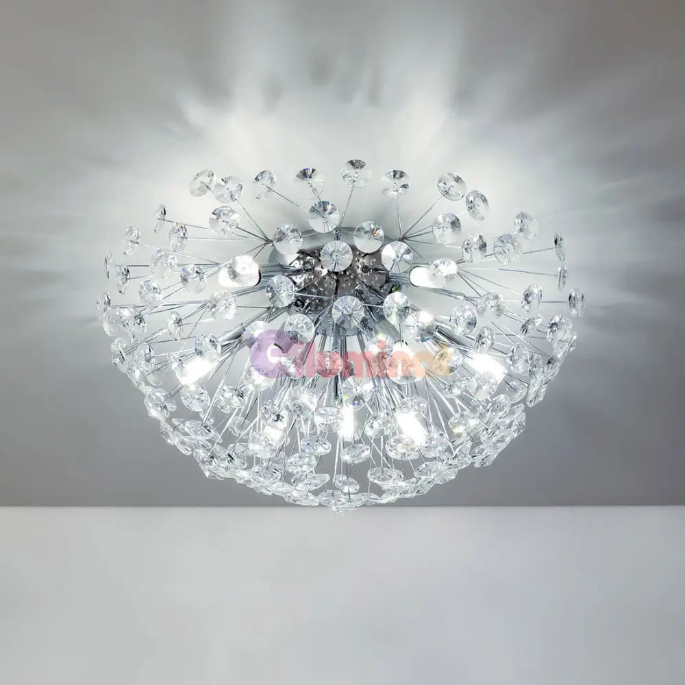 Lustra Aplicata Crystal Dandelion Silver Lighting Fixtures