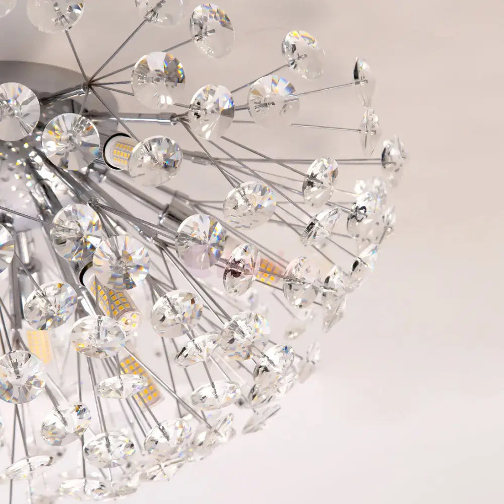 Lustra Aplicata Crystal Dandelion Silver Lighting Fixtures