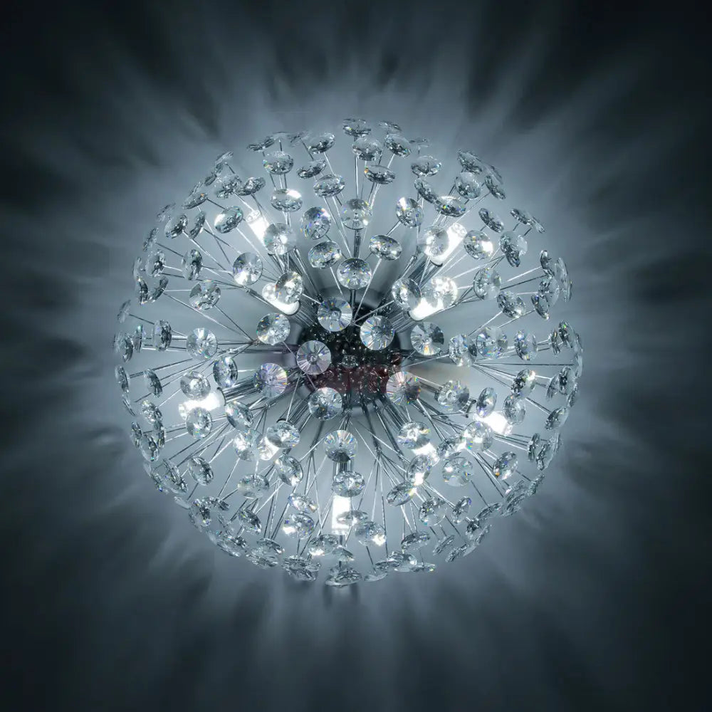 Lustra Aplicata Crystal Dandelion Silver Lighting Fixtures