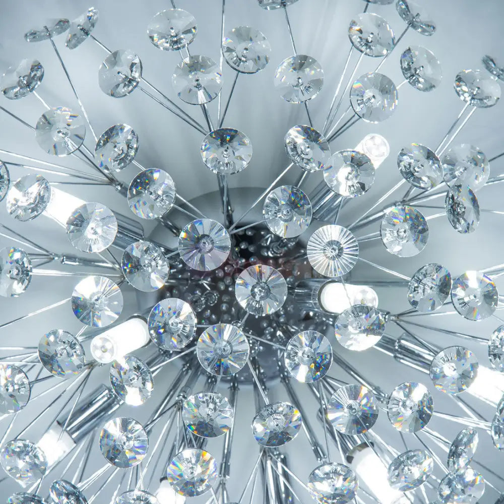 Lustra Aplicata Crystal Dandelion Silver Lighting Fixtures