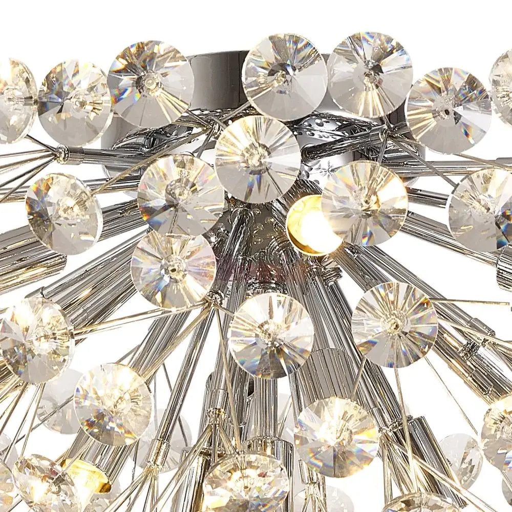 Lustra Aplicata Crystal Dandelion Silver Lighting Fixtures